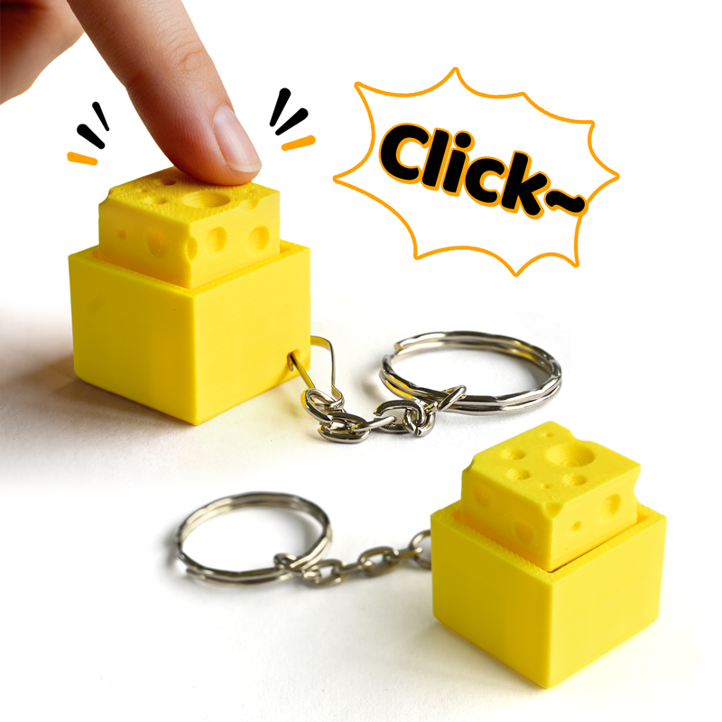 3D Printing Model - Chaveiro Fidget Clicker 3D Impresso em