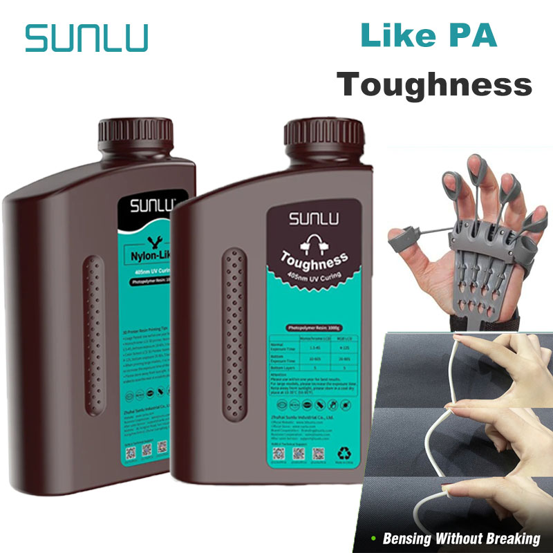 3D Printing Uv Sensitive Resin - SUNLU 1KG Resina 3D tipo Nylon/Tugosidade