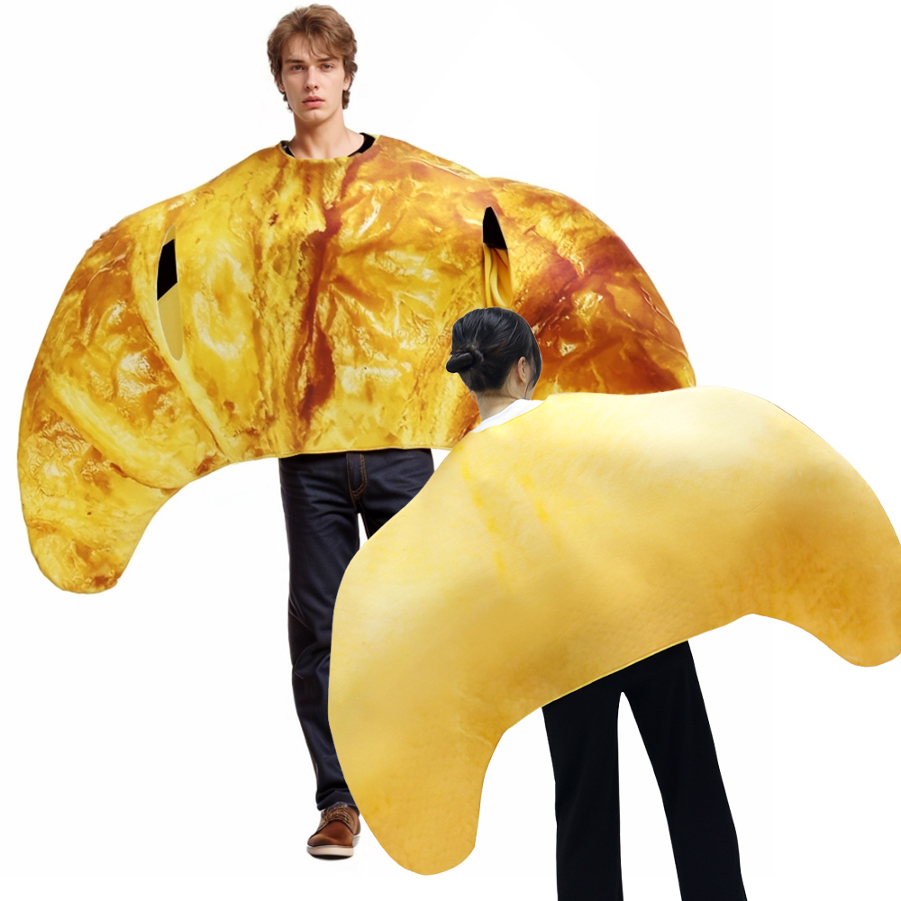 3D Printing Food - Croissant traje pão cosplay traje carnaval