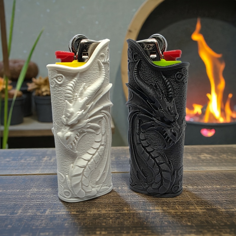 3D Printing Housing - Capa Protetora para Isqueiro com Dragão