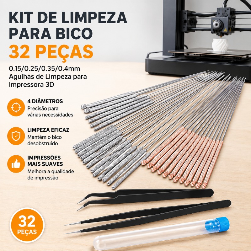 Kit de Agulhas de Limpeza para - 3D Printer Extruder avaliação e preço