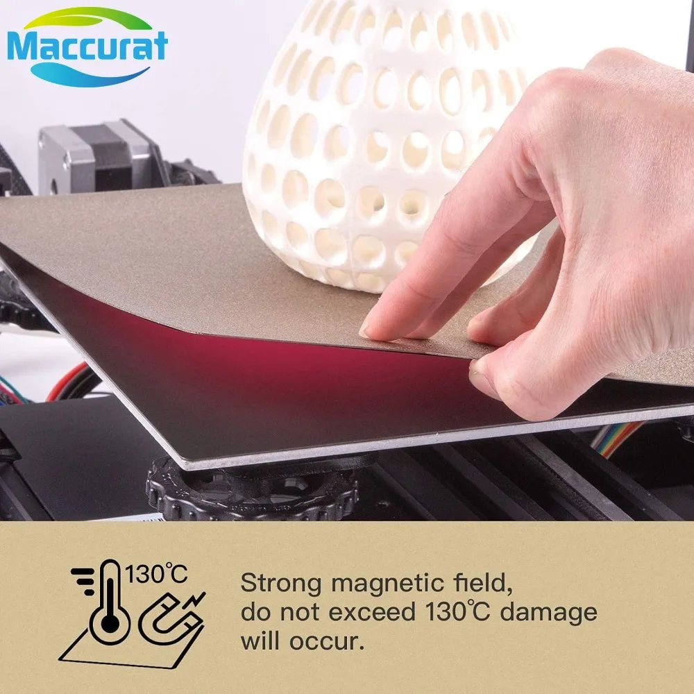 Folha de Aço Magnética PEI de  - 3D Printer Bed Spring avaliação e preço