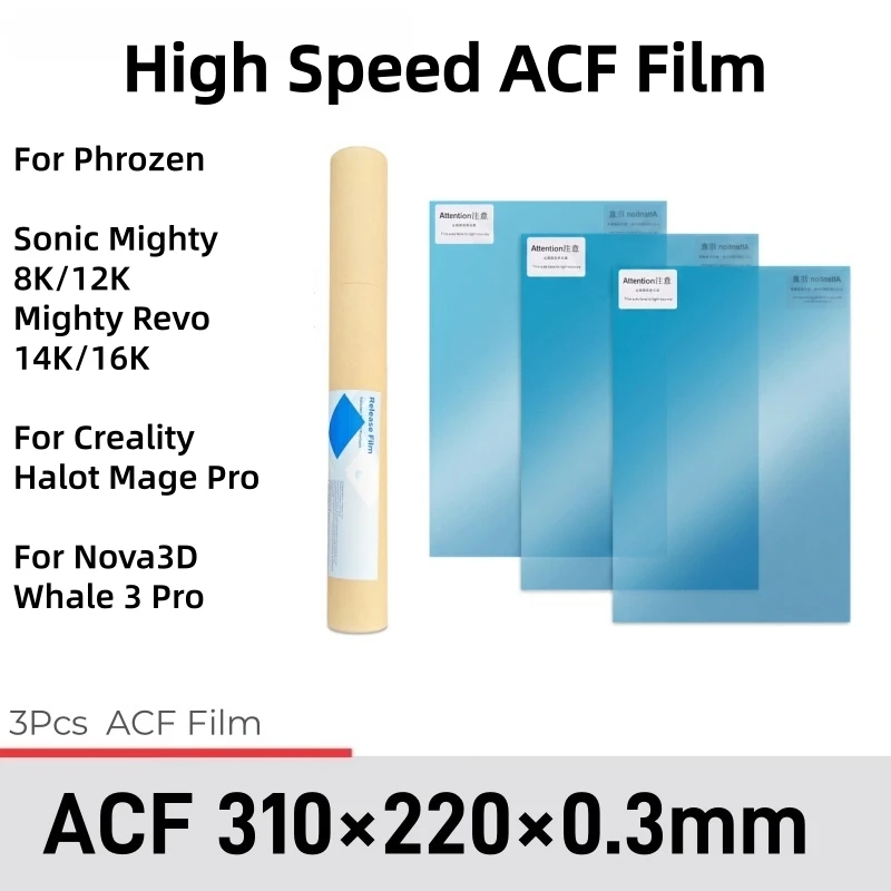3 Peças de Filme ACF 220x310mm - 3D Printing Uv Sensitive Resin avaliação e preço